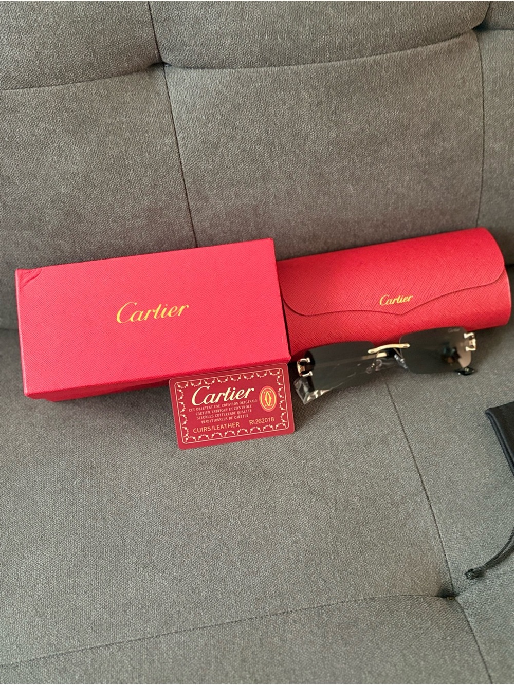 Black lens cartier glasses